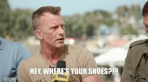 Shoes Where Are Your Shoes GIF - Shoes Where Are Your Shoes Thomas Jane GIFs