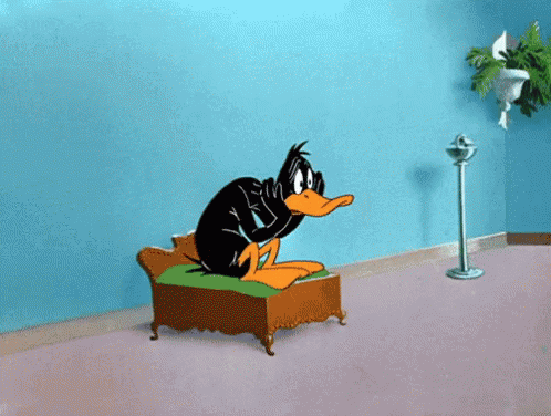 Daffy Duck Waiting GIF - Daffy Duck Waiting Worry GIFs
