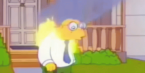 Hans Fire GIF - Hans Fire The Simpsons GIFs