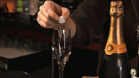 How To Make A Champagne Cocktail GIF - Champagne Cocktail Drinks GIFs