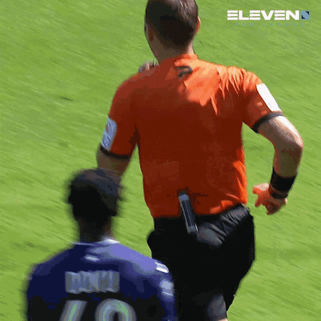 eleven pro league is written on the bottom of this photo