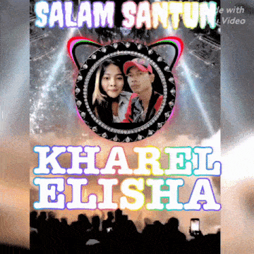 a poster with a picture of a man and a woman and the words " salam santun "