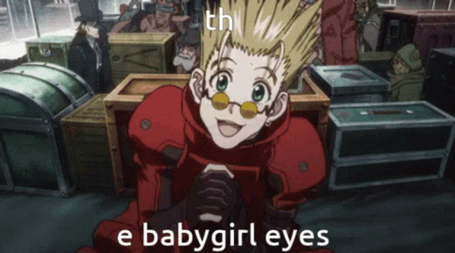 Vash The Stampede Baby Girl GIF - Vash The Stampede Baby Girl GIFs