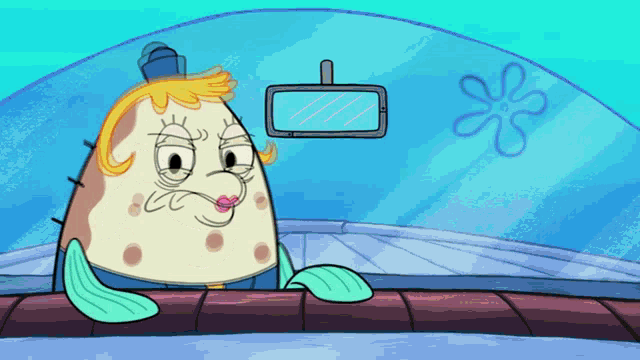 a cartoon of pearl from spongebob squarepants
