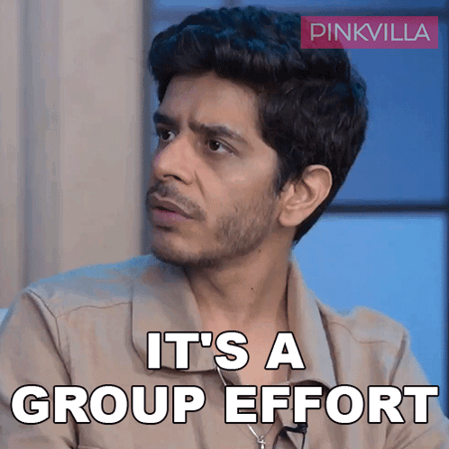 It'S A Group Effort Shashank Arora GIF - It'S A Group Effort Shashank Arora Pinkvilla GIFs