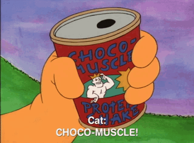 Catdog Choco GIF - Catdog Choco Muscles GIFs