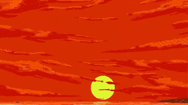 a cartoon drawing of a person with a red sword
