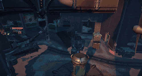 a screenshot of a video game shows a room with a few boxes on the floor