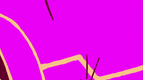 a cartoon character is wearing a purple mask and goggles and standing in front of a yellow background .