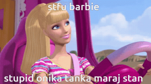 Barbie Stfu Barbie GIF - Barbie Stfu Barbie Stfu GIFs