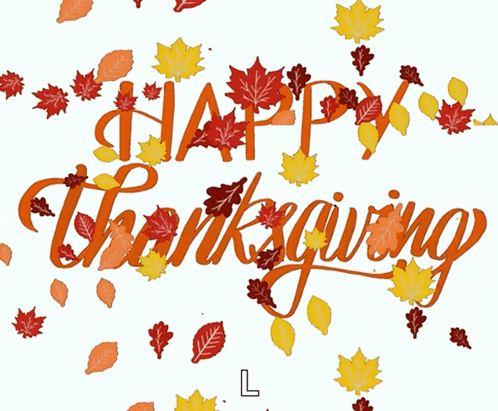 a sign that says happy thanksgiving with leaves