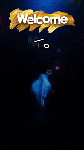 a welcome to sign with a blue butterfly