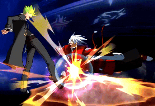 a cartoon character with green hair is kicking another character in a video game