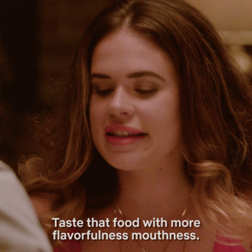 Taste That Food With More Flavorfulness Mouthness Dating Around GIF - Taste That Food With More Flavorfulness Mouthness Dating Around Try It GIFs