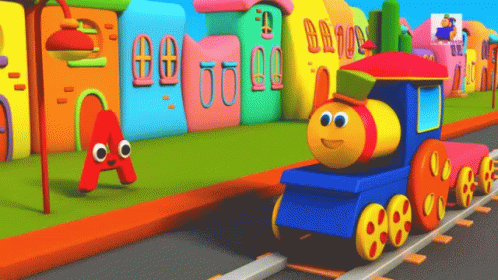 Train Letter A GIF - Train Letter A Going For A Ride GIFs