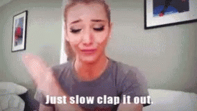 Jenna Marbles Slow GIF - Jenna Marbles Slow Clap GIFs