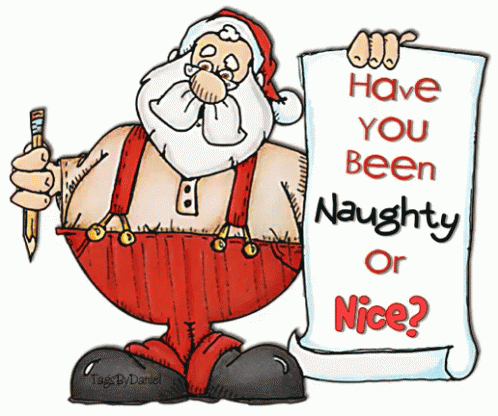 Naughty Or Nice GIF - Merry Christmas Santa Claus Naughty Or Nice GIFs