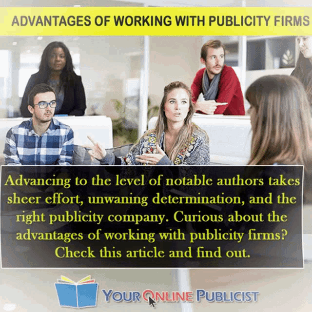an article about the advantages of working with publicity firms is displayed