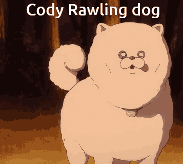a picture of a dog with the name cody rawling dog