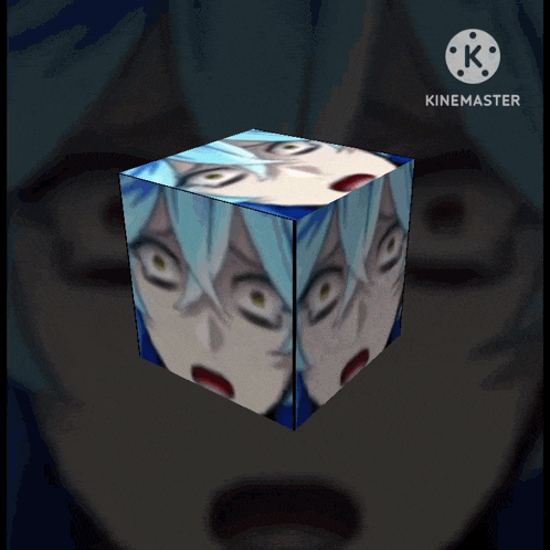 a close up of a person 's face with the letter k in the middle
