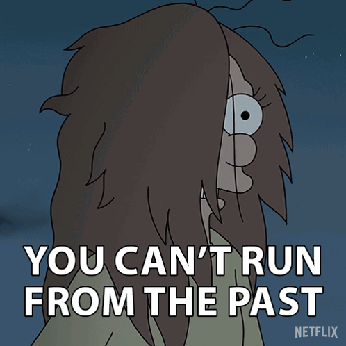 You Can'T Run From The Past Mop Girl GIF - You Can'T Run From The Past Mop Girl Lauren Tom GIFs
