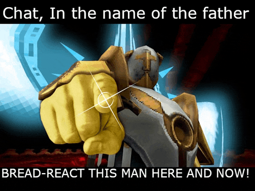 a poster that says chat in the name of the father