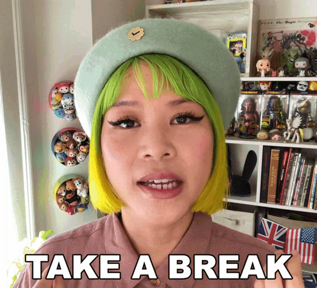Take A Break Goldie Chan GIF - Take A Break Goldie Chan Relax GIFs
