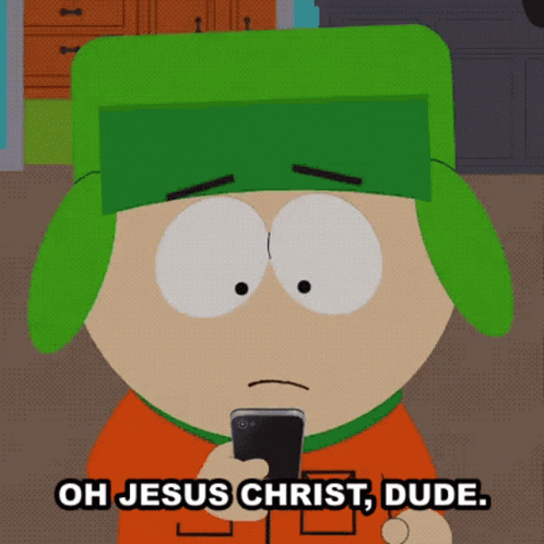 Oh Jesus Christ Dude Kyle GIF - Oh Jesus Christ Dude Kyle South Park GIFs