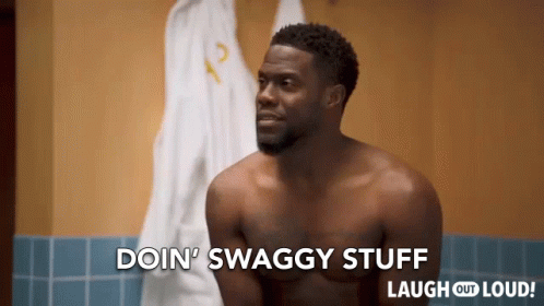 Doin Swaggy Stuff Kevin Hart GIF - Doin Swaggy Stuff Kevin Hart Cold As Balls GIFs