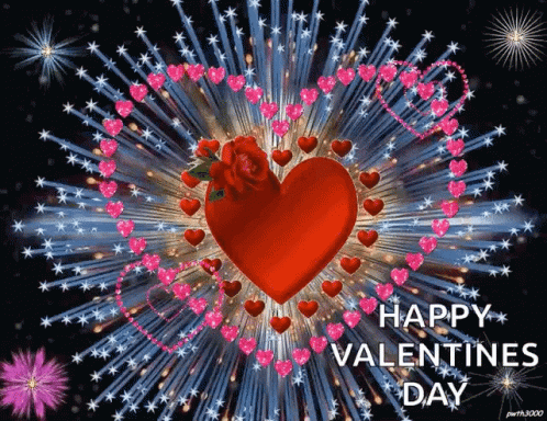 Happy Valentines Day Sparkles GIF - Happy Valentines Day Sparkles Heart GIFs