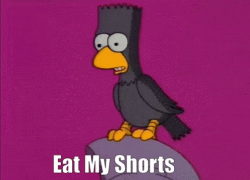 Eat My Shorts Bart Simpson GIF - Eat My Shorts Bart Simpson The Raven GIFs