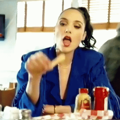 Gal Gadot National French Fry Day GIF - Gal Gadot National French Fry Day Happy Fry Day GIFs