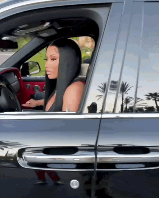 Nicki Minaj Nicki In Car GIF - Nicki Minaj Nicki In Car Baddie GIFs
