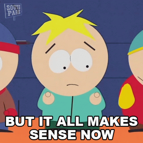 But It All Makes Sense Now Butters Stotch GIF - But It All Makes Sense Now Butters Stotch South Park GIFs