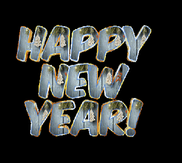a black background with the words happy new year
