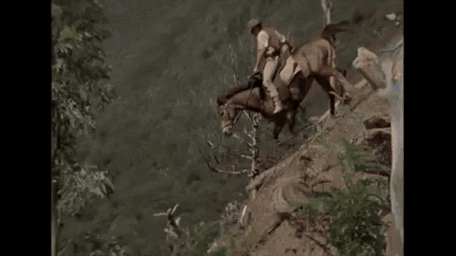The Man From Snowy River Disney GIF - The Man From Snowy River Disney Going Down GIFs