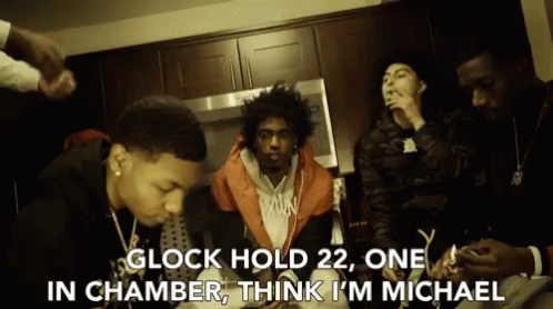 Glock Hold22 One In Chamber GIF - Glock Hold22 One In Chamber Think Im Michael GIFs