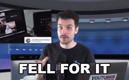 Fell For It Benedict Townsend GIF - Fell For It Benedict Townsend Youtuber News GIFs