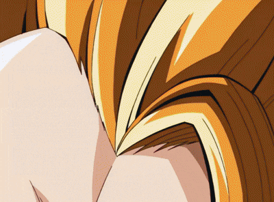 a close up of a person 's hair with a yellow stripe in the middle