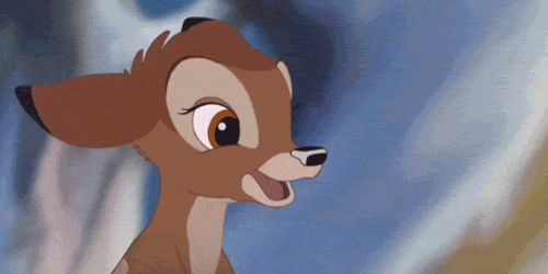 Accidental Kisses GIF - Bambi Deer Disney GIFs