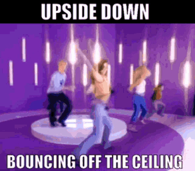 Ateens Upside Down GIF - Ateens Upside Down Bouncing Off The Ceiling GIFs