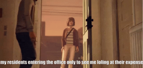 My Residents Entering The Office Only To See Me Loling At Their Expense Life Is Strange GIF - My Residents Entering The Office Only To See Me Loling At Their Expense Life Is Strange Max GIFs