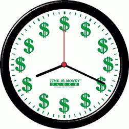 Time Is Money Clock GIF - Clock Money Clock Time Is Money GIFs