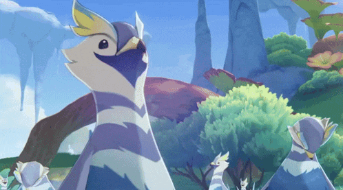 a bird with a yellow beak is standing in a field