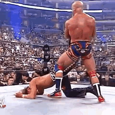 Shawn Michaels Ankle Lock GIF - Shawn Michaels Ankle Lock Kurt Angle GIFs