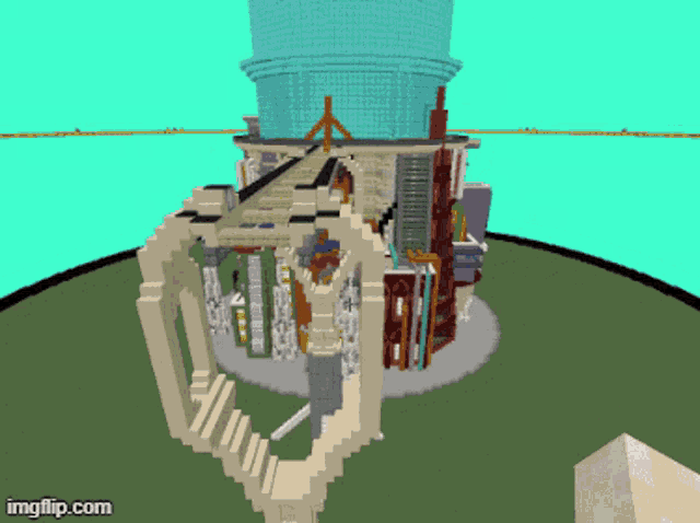 a computer generated image of a building with imgflip.com at the bottom