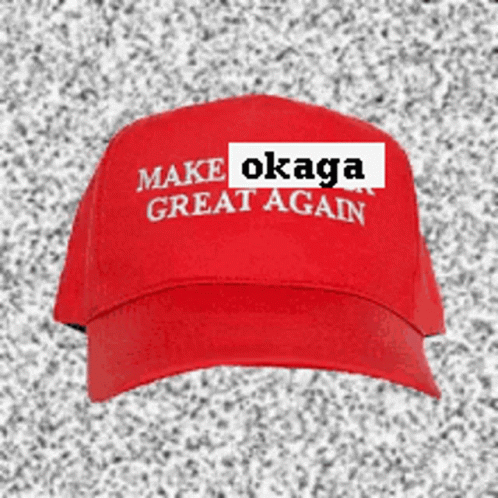 Okaga Make Okaga Great Again GIF - Okaga Make Okaga Great Again Okaga Hat GIFs