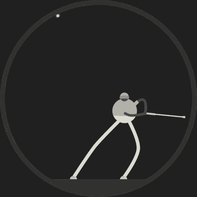 a cartoon drawing of a man holding a sword