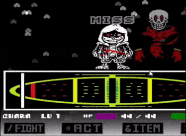 a screenshot of a video game with a skeleton and a character named dust sans
