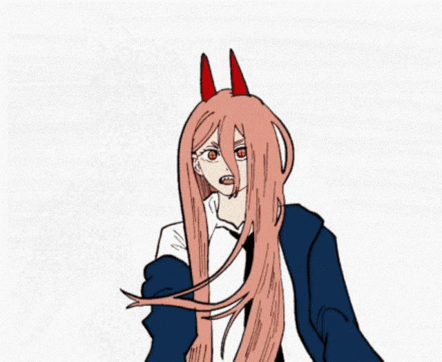 a drawing of a girl with long hair and a blue jacket